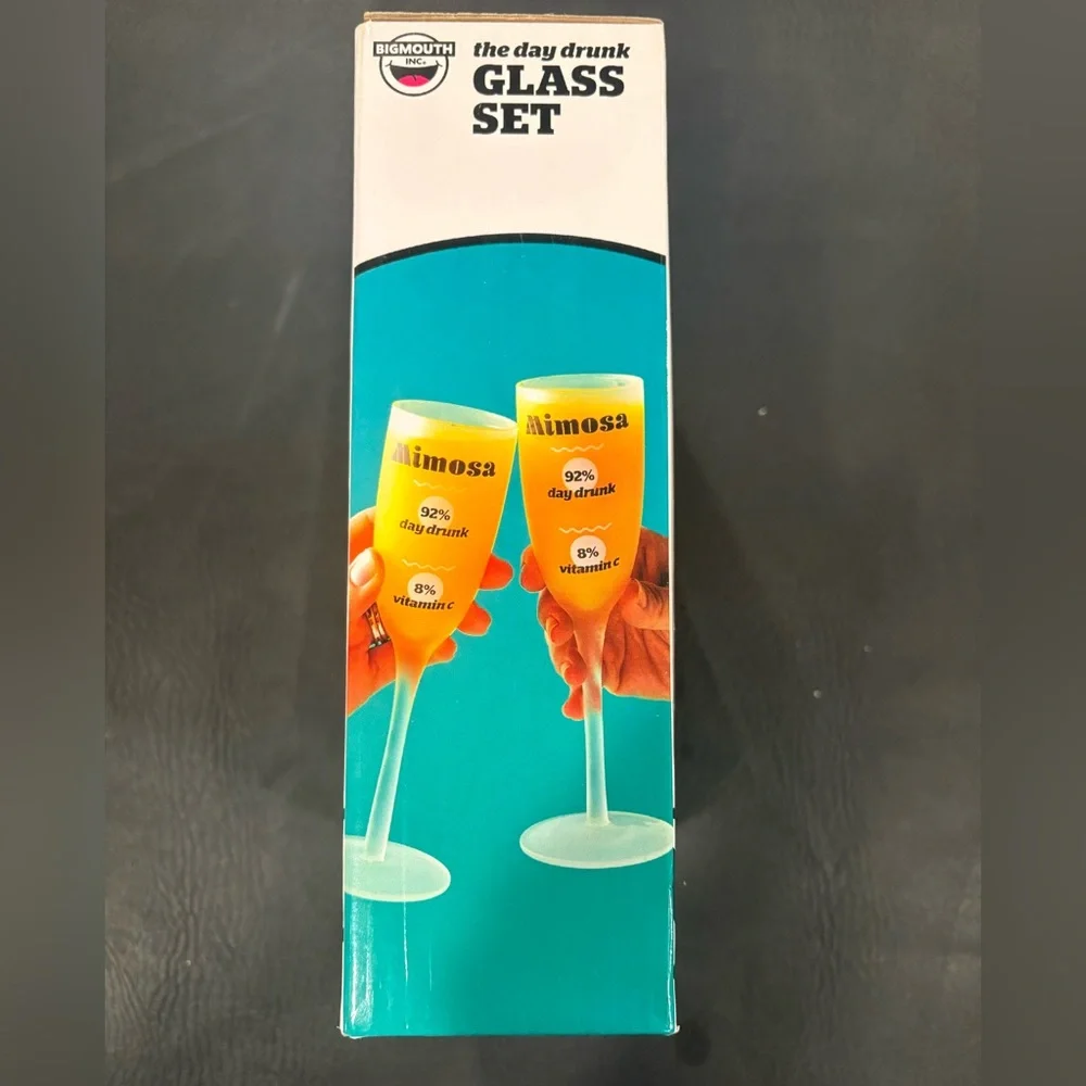 BigMouth Inc. Mimosa Recipe Glass Set – Set of 2 - Picture 4 of 5